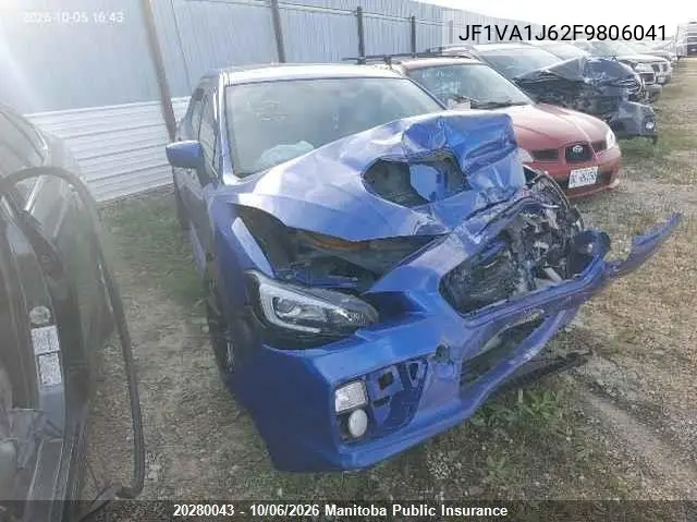 SUBARU IMPREZA 2015, VIN JF1VA1J62F9806041