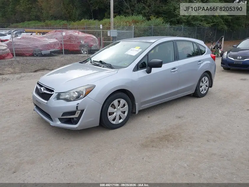 2015 SUBARU IMPREZA VIN JF1GPAA66F8205390 — фото 2