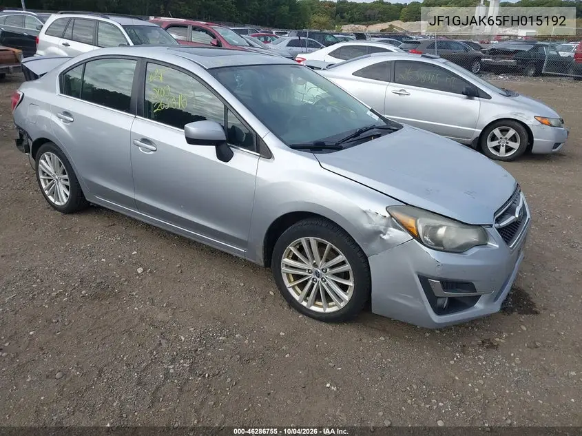 SUBARU IMPREZA 2015, VIN JF1GJAK65FH015192