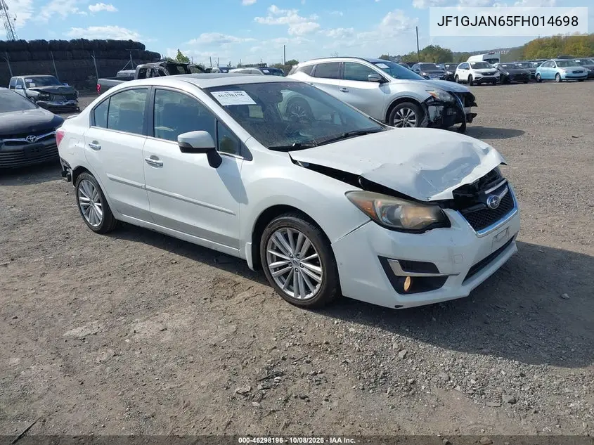 SUBARU IMPREZA 2015, VIN JF1GJAN65FH014698