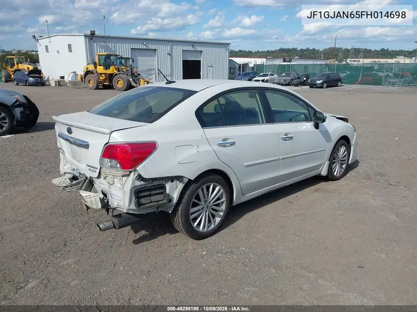 2015 SUBARU IMPREZA VIN JF1GJAN65FH014698 — фото 4