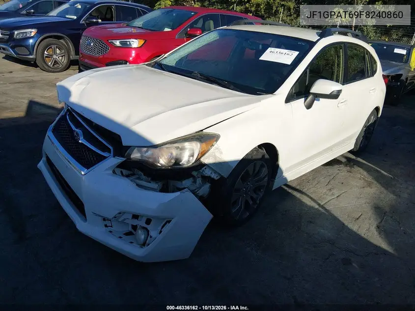 2015 SUBARU IMPREZA VIN JF1GPAT69F8240860 — фото 2