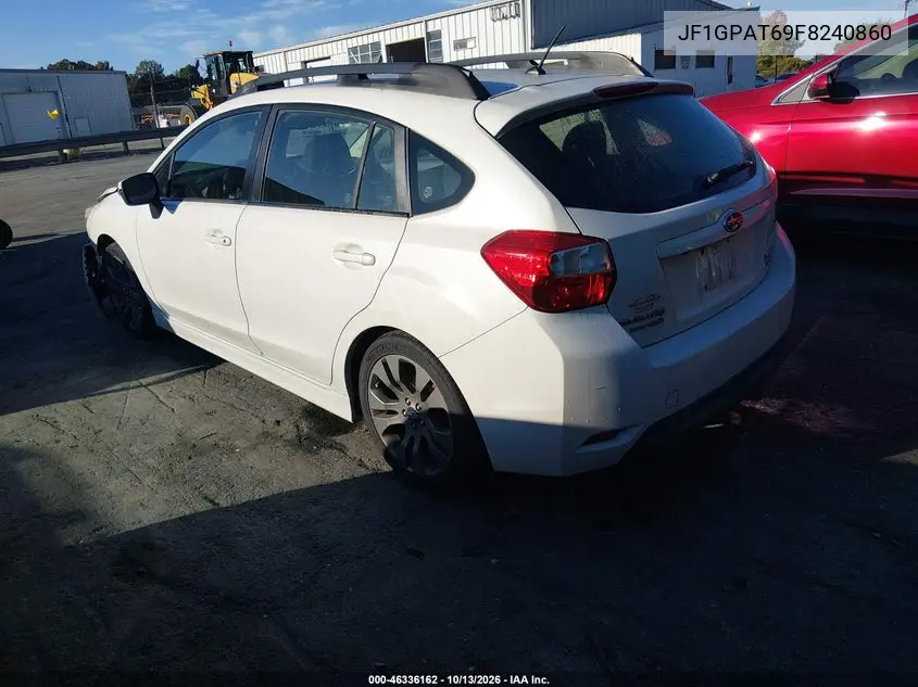 2015 SUBARU IMPREZA VIN JF1GPAT69F8240860 — фото 3