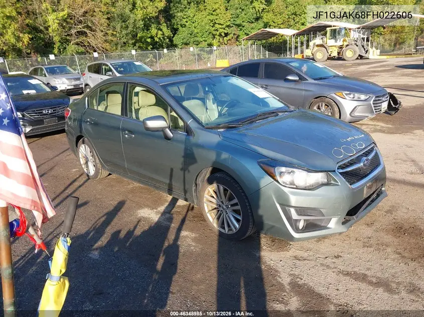 SUBARU IMPREZA 2015, VIN JF1GJAK68FH022606