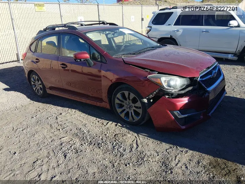 SUBARU IMPREZA 2015, VIN JF1GPAZ64F8227201