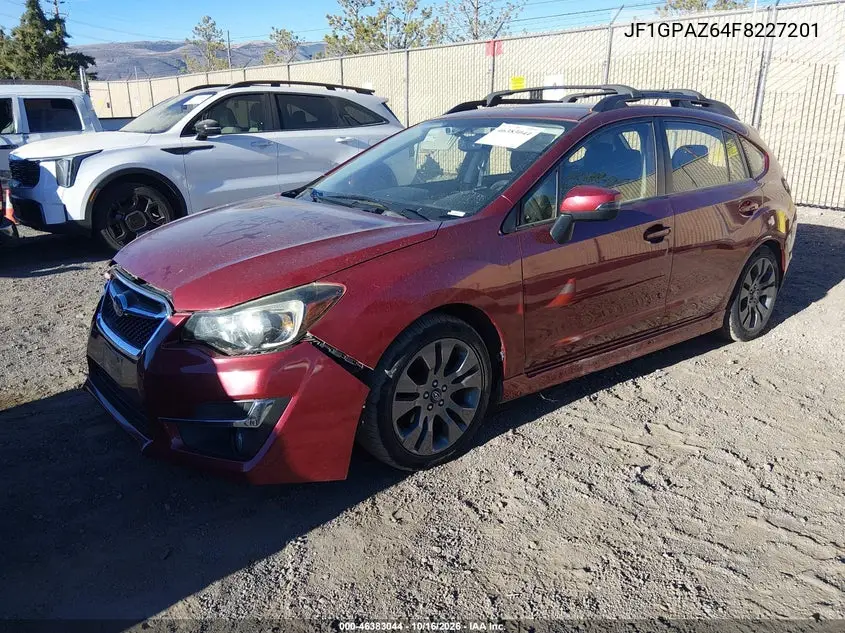 2015 SUBARU IMPREZA VIN JF1GPAZ64F8227201 — фото 2