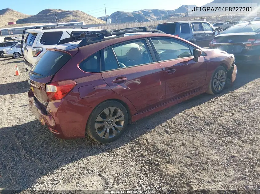 2015 SUBARU IMPREZA VIN JF1GPAZ64F8227201 — фото 4