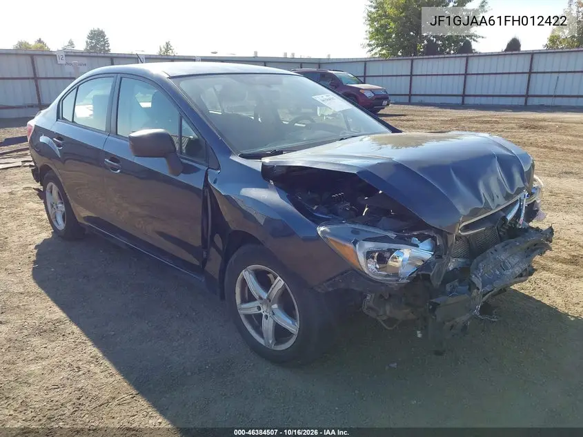 SUBARU IMPREZA 2015, VIN JF1GJAA61FH012422