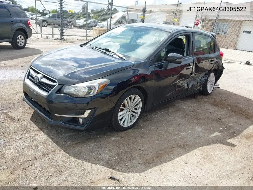 2016 SUBARU IMPREZA VIN JF1GPAK64G8305522 — фото 2