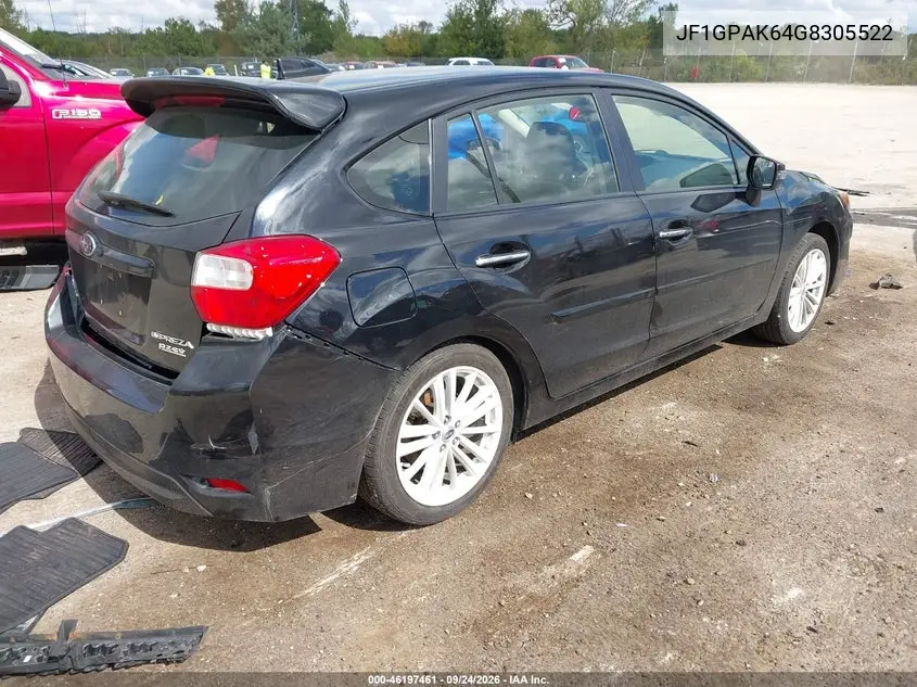 2016 SUBARU IMPREZA VIN JF1GPAK64G8305522 — фото 4