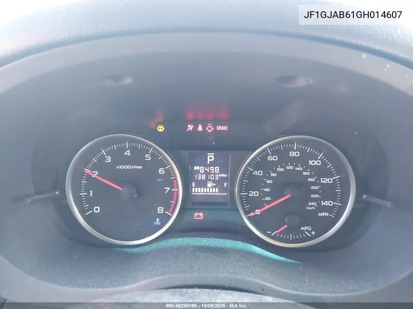 2016 SUBARU IMPREZA VIN JF1GJAB61GH014607 — фото 7