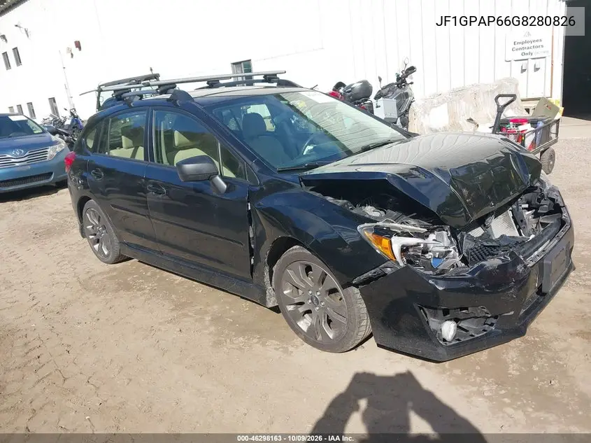 SUBARU IMPREZA 2016, VIN JF1GPAP66G8280826