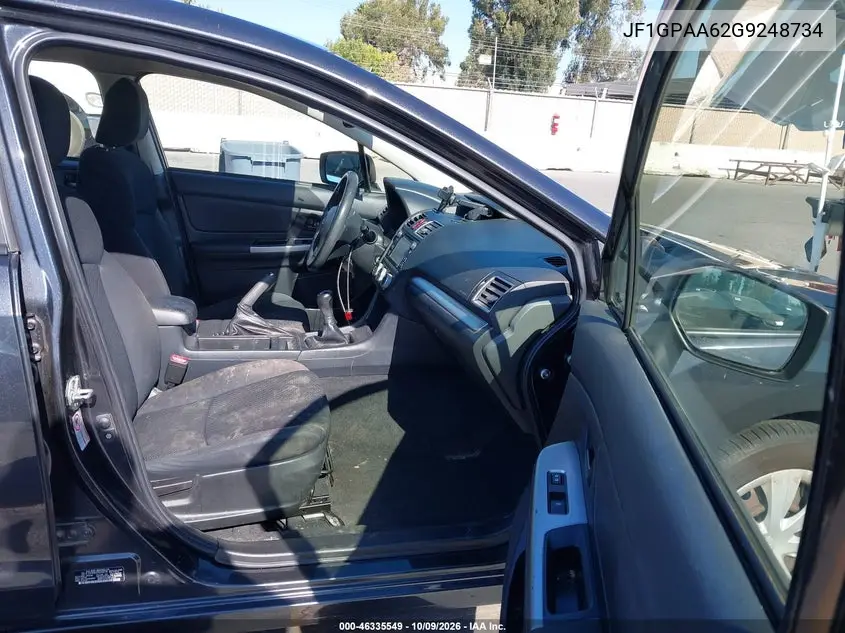 2016 SUBARU IMPREZA VIN JF1GPAA62G9248734 — фото 5