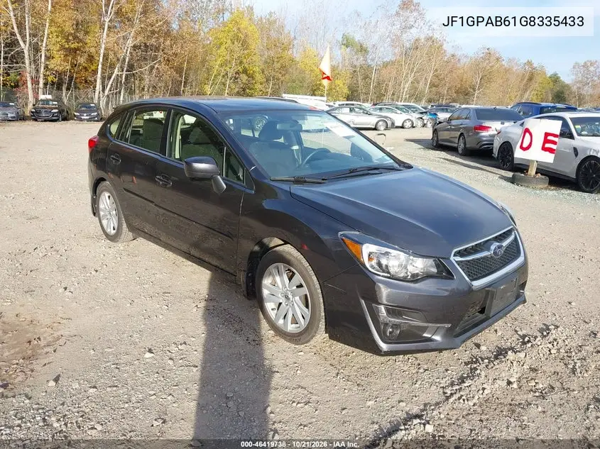SUBARU IMPREZA 2016, VIN JF1GPAB61G8335433