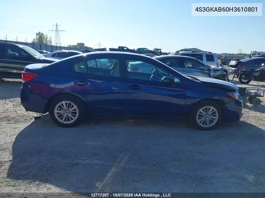 2017 SUBARU IMPREZA VIN 4S3GKAB60H3610801 — фото 13
