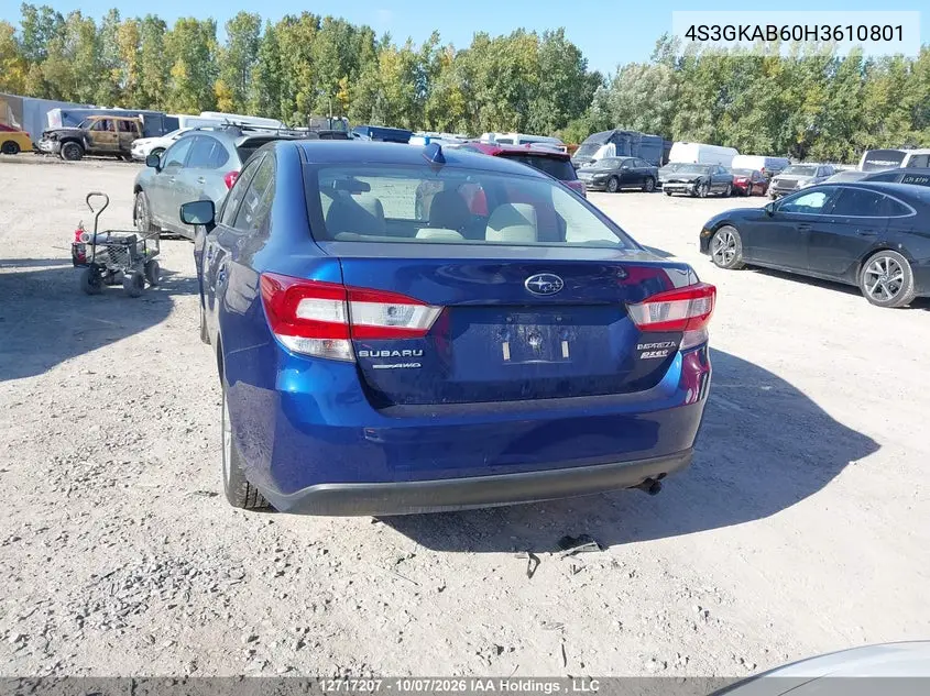 2017 SUBARU IMPREZA VIN 4S3GKAB60H3610801 — фото 16