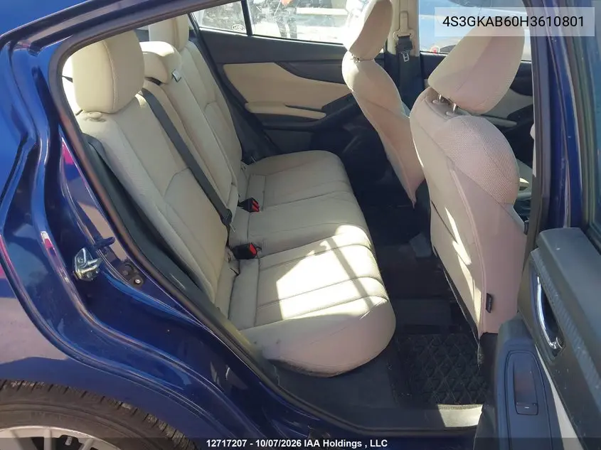 2017 SUBARU IMPREZA VIN 4S3GKAB60H3610801 — фото 8