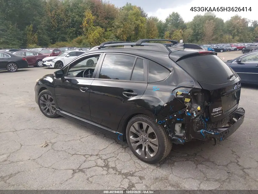 2017 SUBARU IMPREZA VIN 4S3GKAA65H3626414 — фото 3