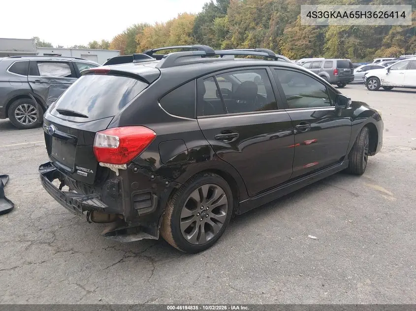 2017 SUBARU IMPREZA VIN 4S3GKAA65H3626414 — фото 4