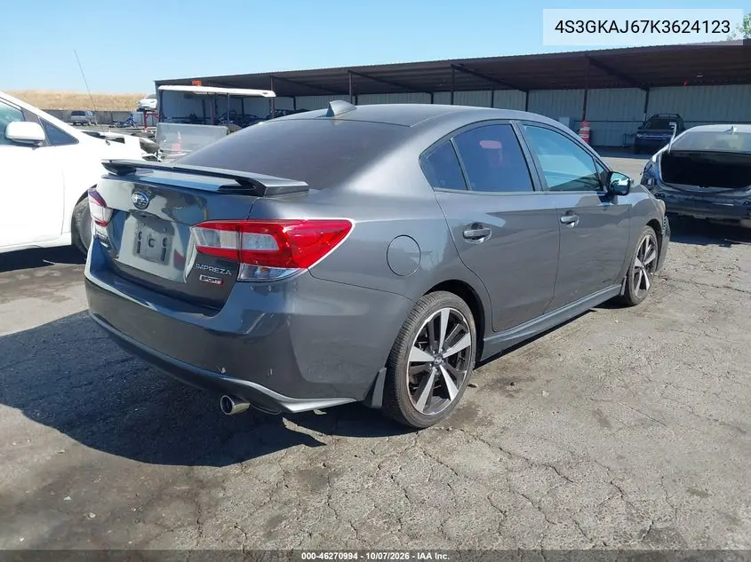 2019 SUBARU IMPREZA VIN 4S3GKAJ67K3624123 — фото 4
