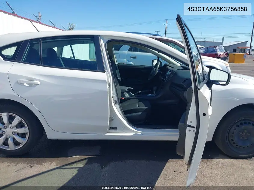 2019 SUBARU IMPREZA VIN 4S3GTAA65K3756858 — фото 5