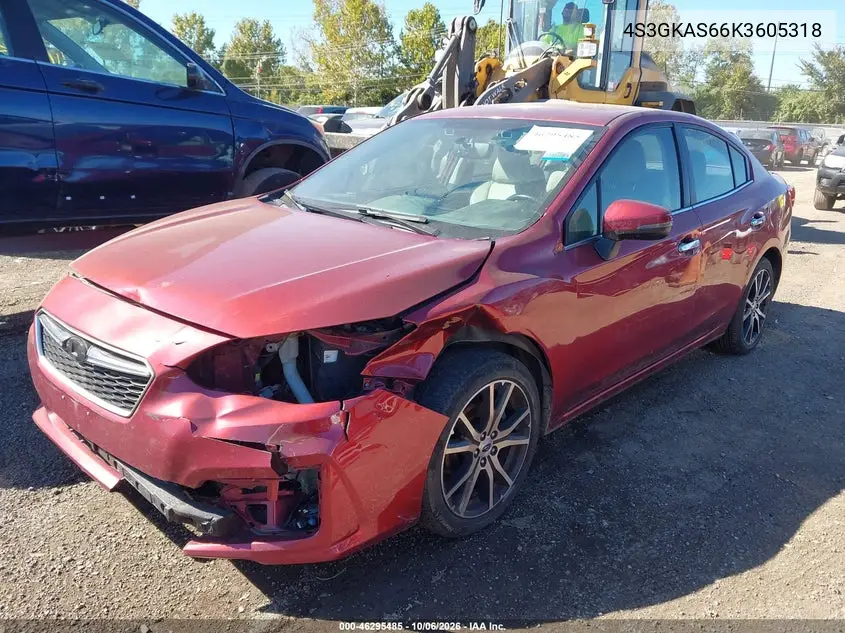 2019 SUBARU IMPREZA VIN 4S3GKAS66K3605318 — фото 2