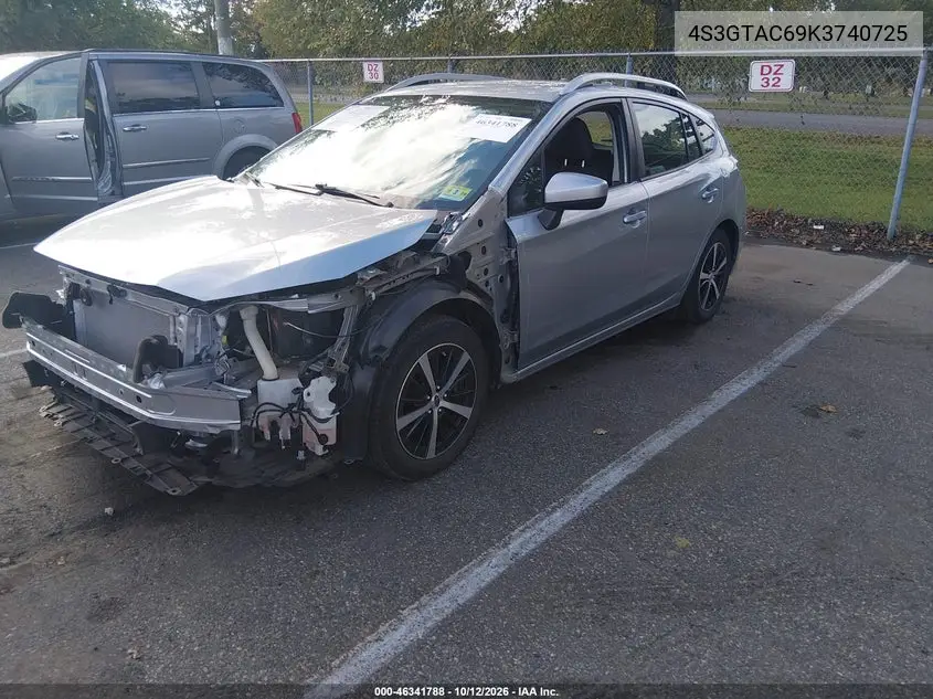 2019 SUBARU IMPREZA VIN 4S3GTAC69K3740725 — фото 2