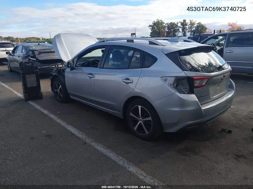 2019 SUBARU IMPREZA VIN 4S3GTAC69K3740725 — фото 3