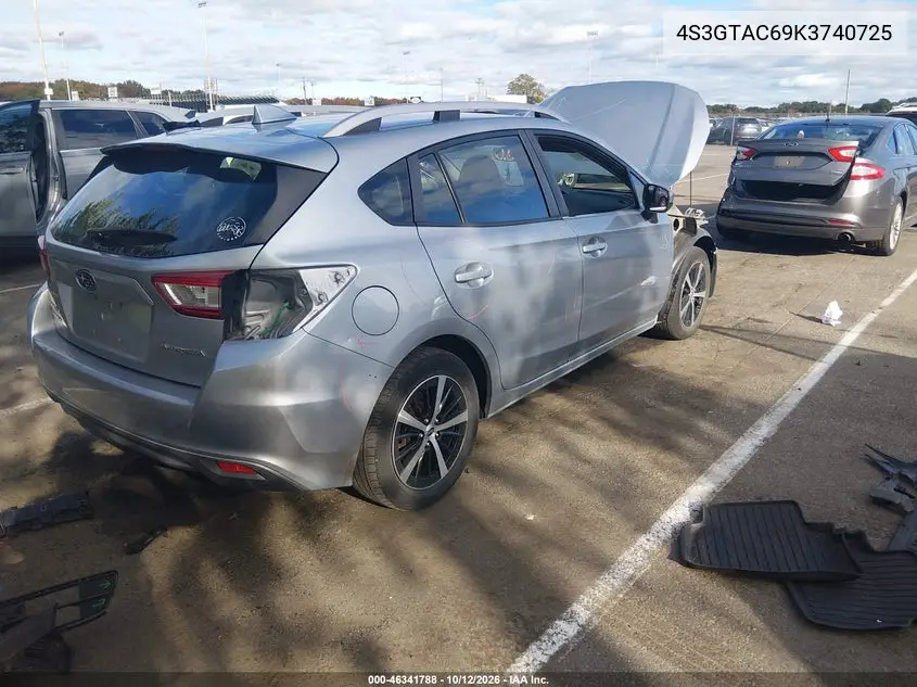 2019 SUBARU IMPREZA VIN 4S3GTAC69K3740725 — фото 4