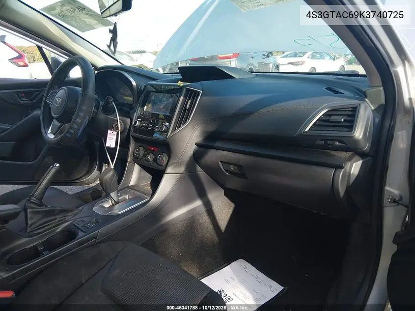 2019 SUBARU IMPREZA VIN 4S3GTAC69K3740725 — фото 5