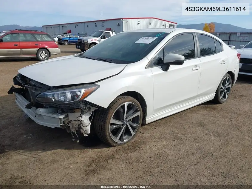 2020 SUBARU IMPREZA VIN 4S3GKAM69L3611614 — фото 2