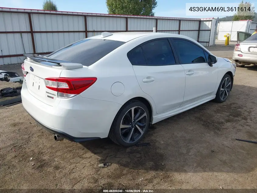 2020 SUBARU IMPREZA VIN 4S3GKAM69L3611614 — фото 4