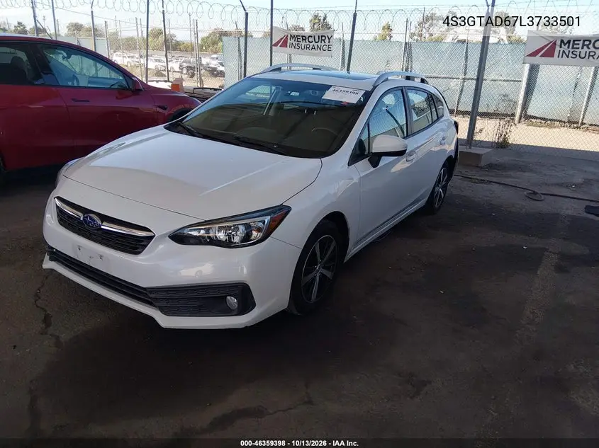 2020 SUBARU IMPREZA VIN 4S3GTAD67L3733501 — фото 2