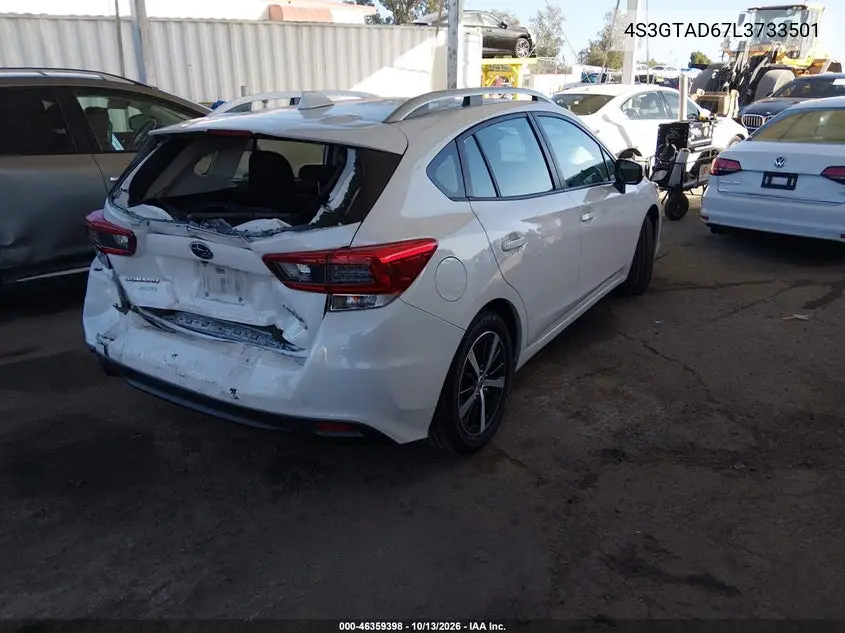 2020 SUBARU IMPREZA VIN 4S3GTAD67L3733501 — фото 4