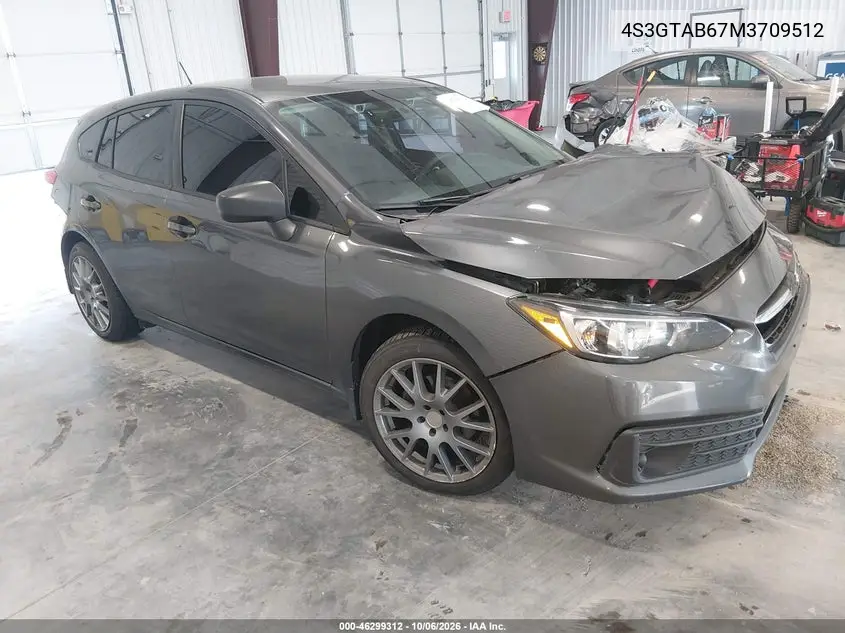 SUBARU IMPREZA 2021, VIN 4S3GTAB67M3709512