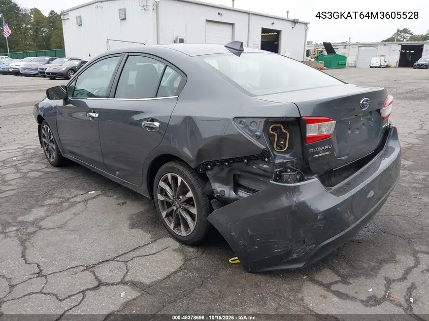 2021 SUBARU IMPREZA VIN 4S3GKAT64M3605528 — фото 3