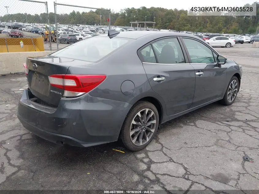 2021 SUBARU IMPREZA VIN 4S3GKAT64M3605528 — фото 4