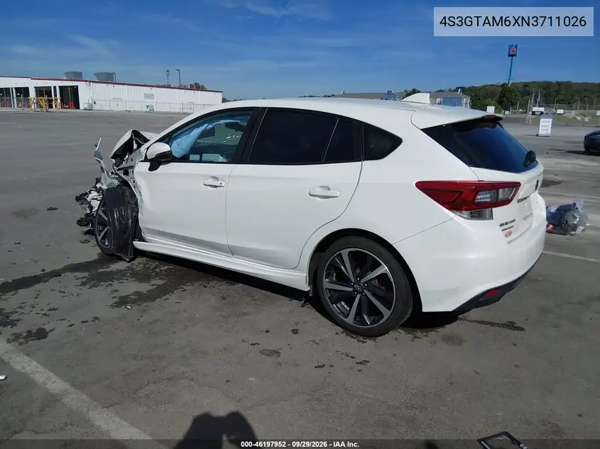 2022 SUBARU IMPREZA VIN 4S3GTAM6XN3711026 — фото 3