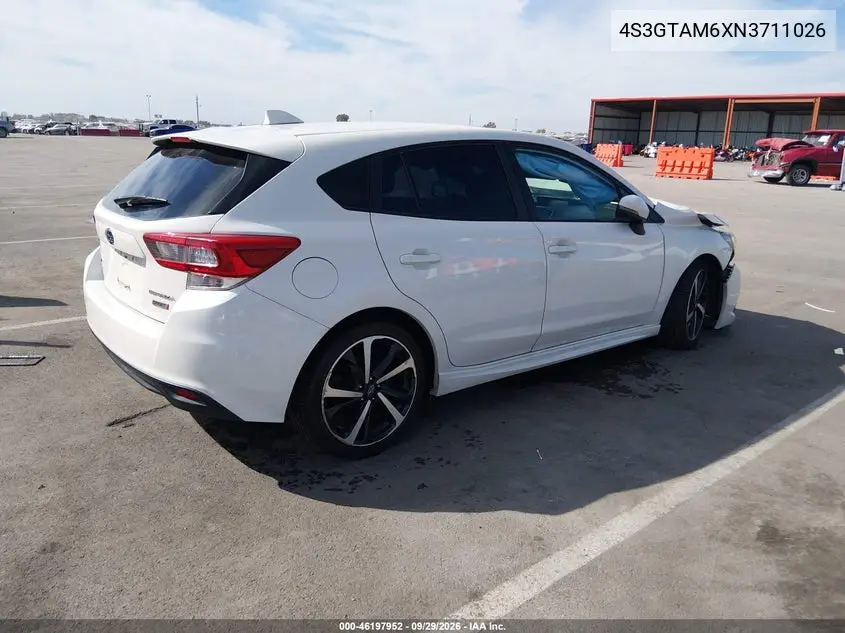 2022 SUBARU IMPREZA VIN 4S3GTAM6XN3711026 — фото 4