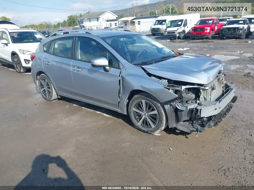 SUBARU IMPREZA 2022, VIN 4S3GTAV68N3721374