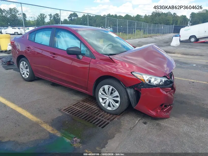 SUBARU IMPREZA 2023, VIN 4S3GKAB62P3604626