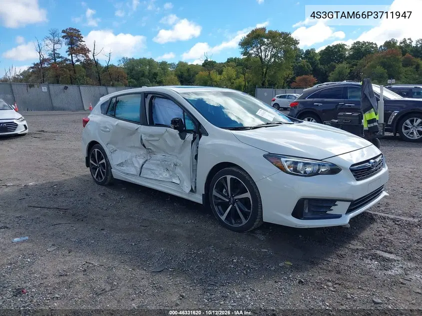 SUBARU IMPREZA 2023, VIN 4S3GTAM66P3711947