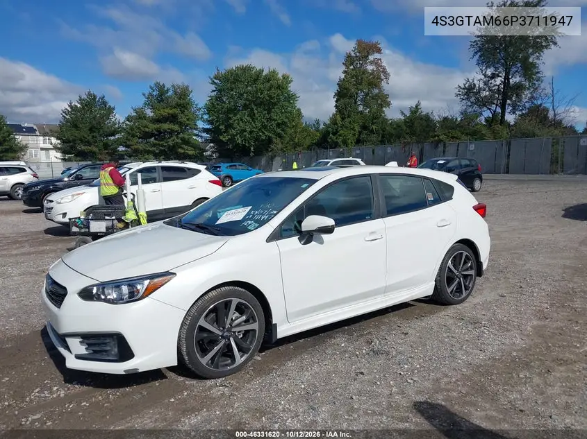 2023 SUBARU IMPREZA VIN 4S3GTAM66P3711947 — фото 2