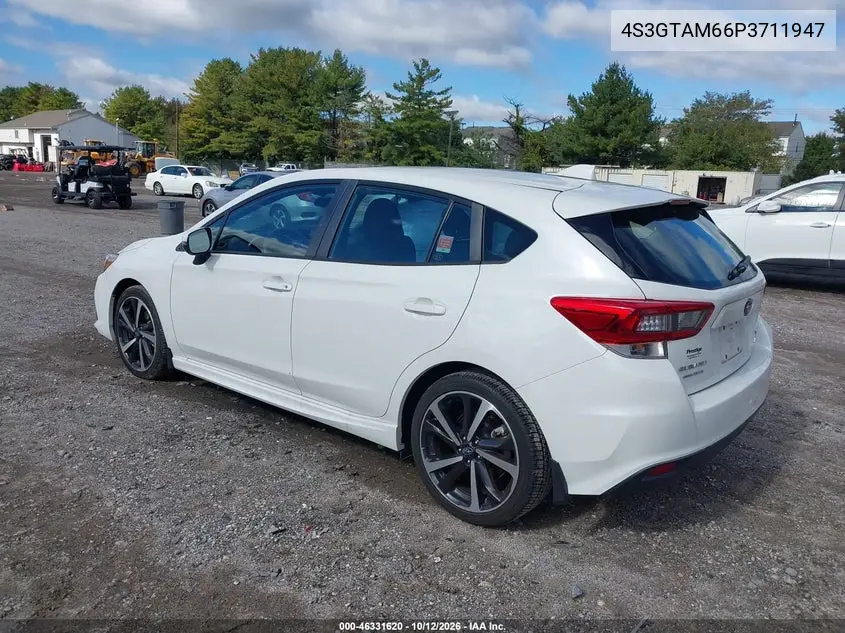 2023 SUBARU IMPREZA VIN 4S3GTAM66P3711947 — фото 3