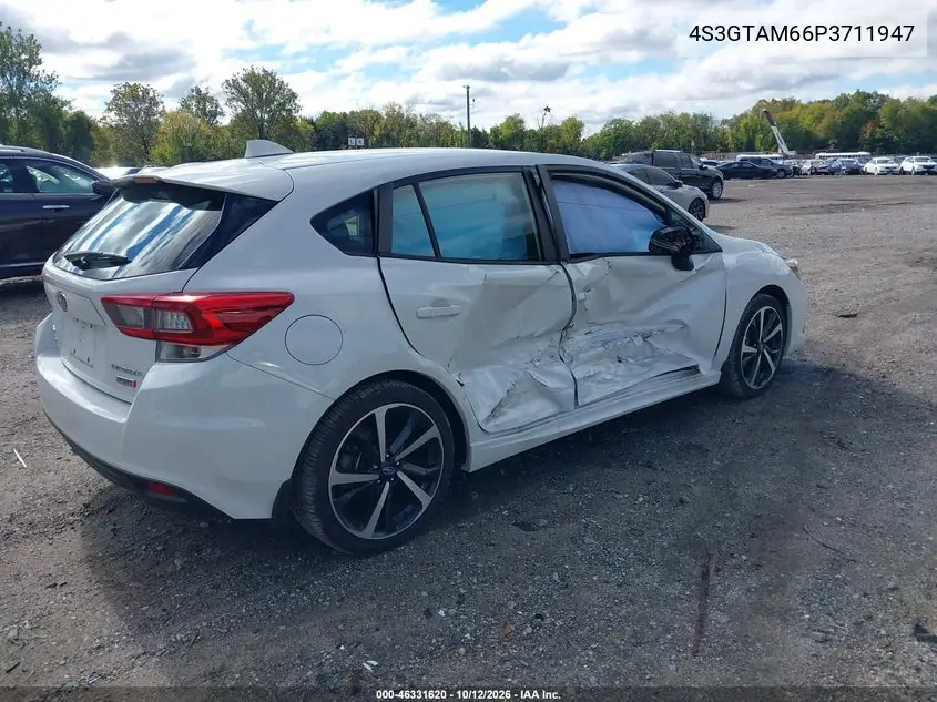 2023 SUBARU IMPREZA VIN 4S3GTAM66P3711947 — фото 4
