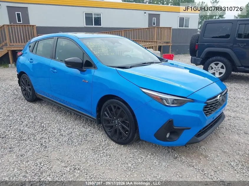 SUBARU IMPREZA 2024, VIN JF1GUHJC7R8310726