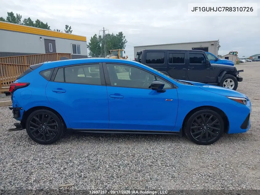 2024 SUBARU IMPREZA VIN JF1GUHJC7R8310726 — фото 14