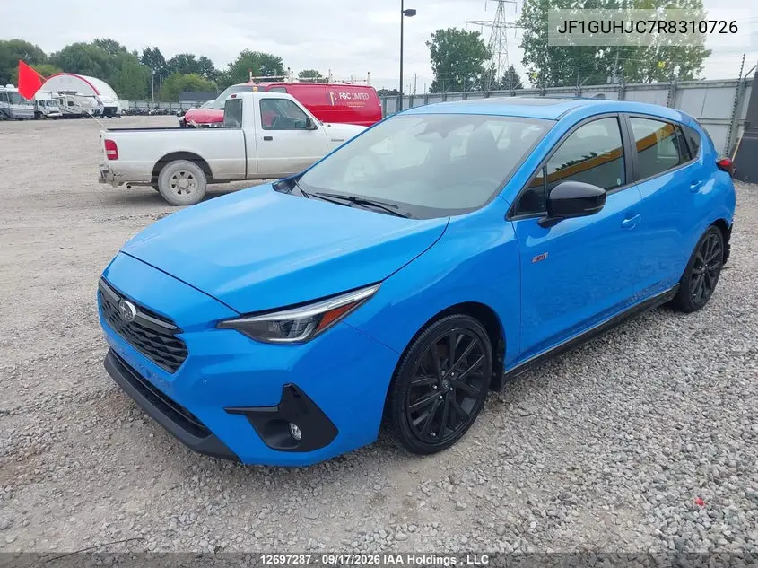 2024 SUBARU IMPREZA VIN JF1GUHJC7R8310726 — фото 2