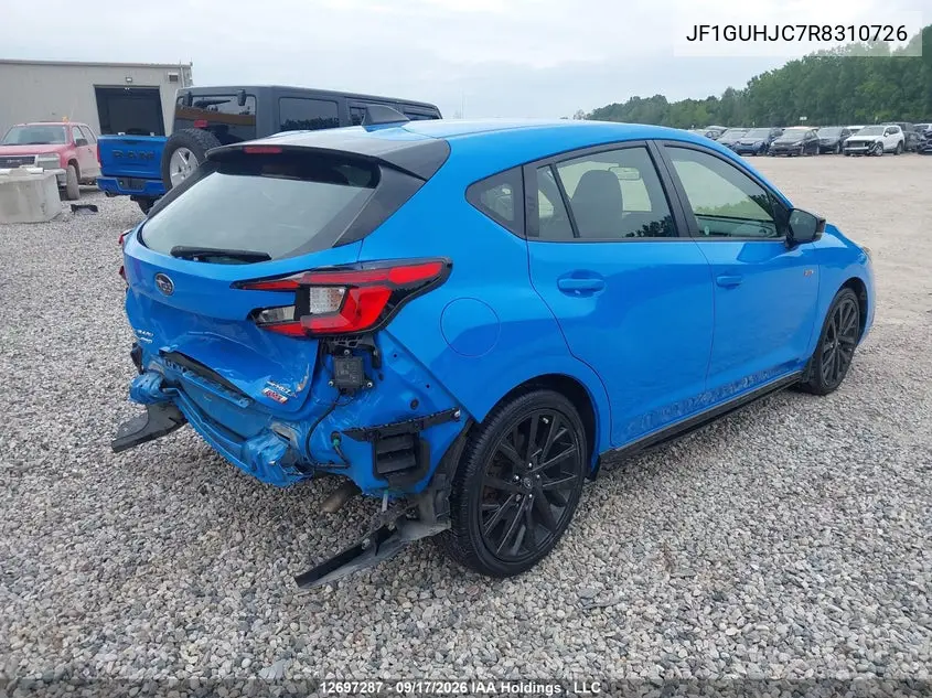 2024 SUBARU IMPREZA VIN JF1GUHJC7R8310726 — фото 4