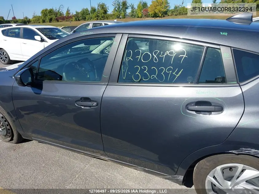 2024 SUBARU IMPREZA VIN JF1GUABC0R8332394 — фото 14